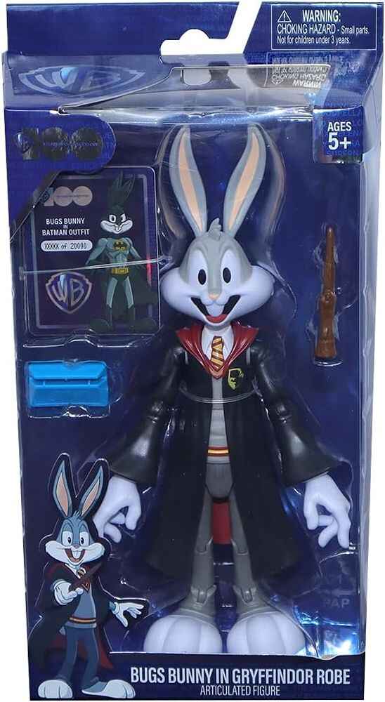 Looney Tunes X Harry Potter WB100 Bugs Bunny In Harry Potter Gryffindor Outfit 7 Inch Action Figure