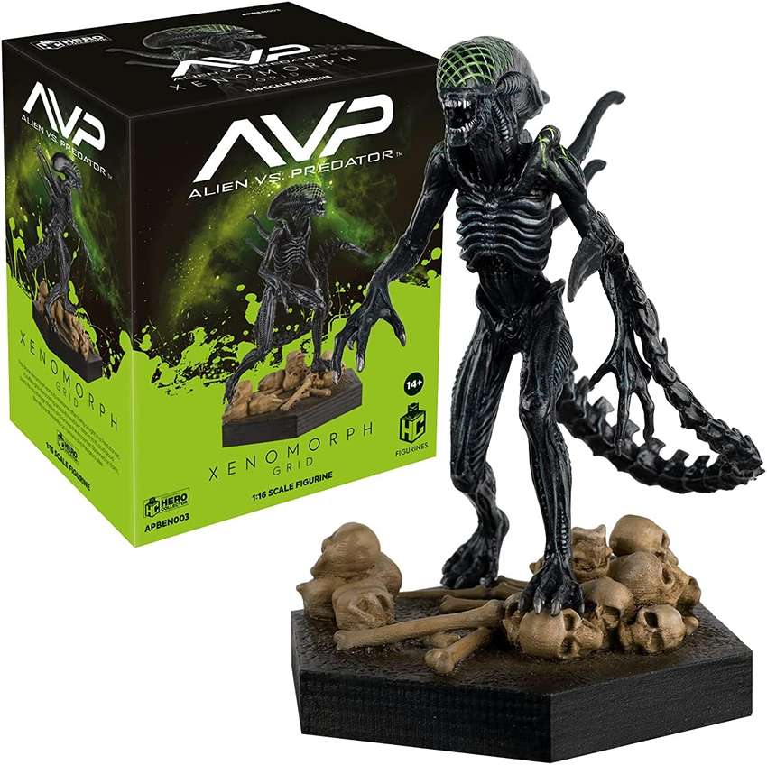 Alien Vs Predator Xenomorph Grid 1/6 Scale 6.5 Inch Metallic Resin Figure