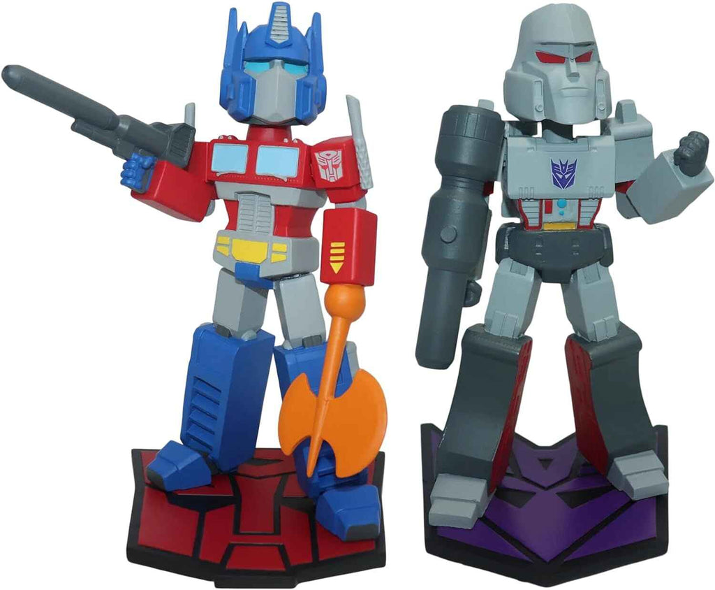 Transformers Optimus Prime Vs Megatron G1 SDCC Exclusive 2023 9 Inch Bobblehead Set