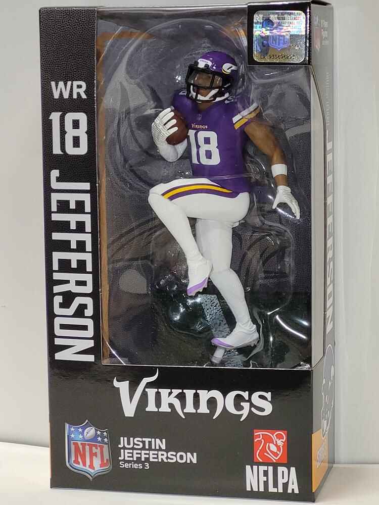 NFL Football Series 3 Justin Jefferson Minnesota Vikings 7 Inch Action Figure