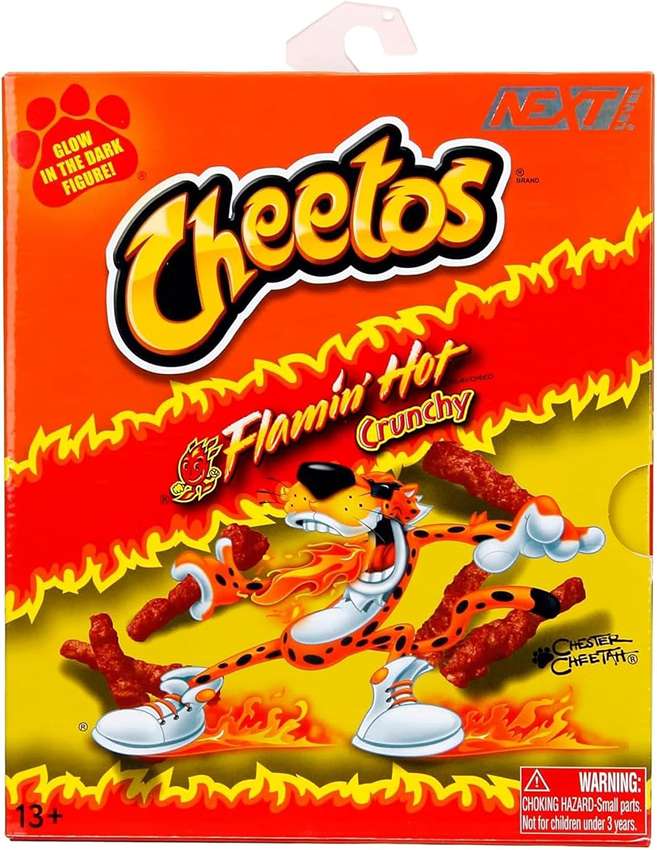 Cheetos Chester Cheetah Flamin' Hot Glow in the Dark 6 Inch 1/12 Scale Action Figure