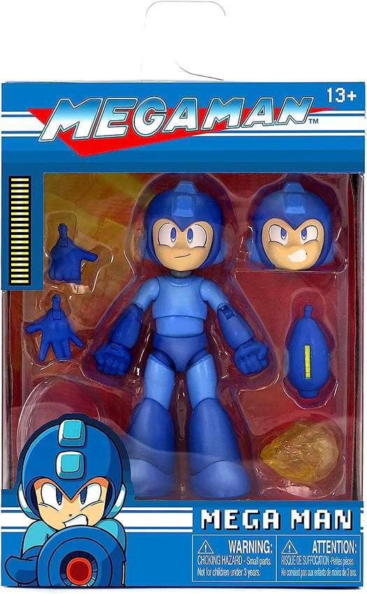 Mega Man Wave 1 Mega Man Blue 1:12 Scale 4 Inch Action Figure