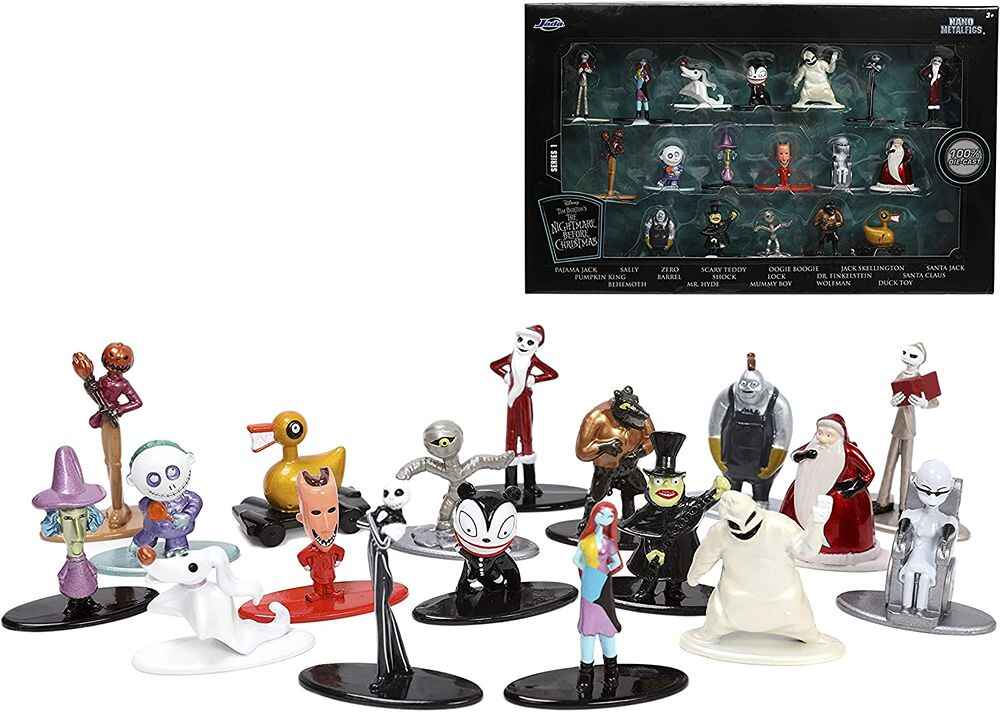 Nightmare Before Christmas Nano Metalfigs 1.65 Inch Diecast Set of 18 Figures