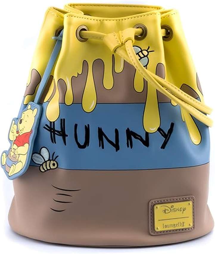 Loungefly Disney Winnie the Pooh 95th Anniversary Convertible Bucket Backpack Shoulder Bag