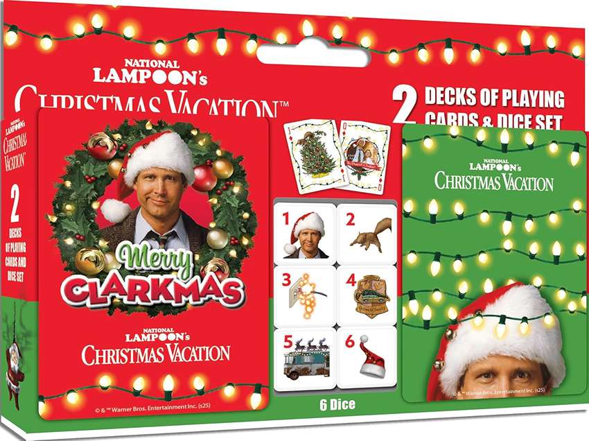 National Lampoons Christmas Vacation Movie Playing Cards and Dice Set 2-Pack