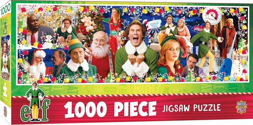 Puzzle 1000 Pieces Panoramic - Elf Holiday Movie Panoramic Jigsaw Puzzle