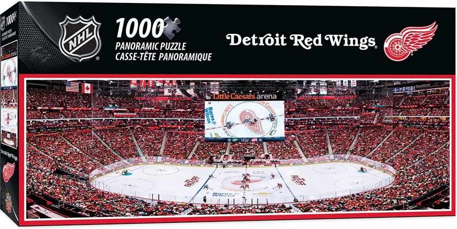 Puzzle 1000 Pieces Panoramic - NHL Hockey Detroit Red Wings Arena Panoramic Jigsaw Puzzle