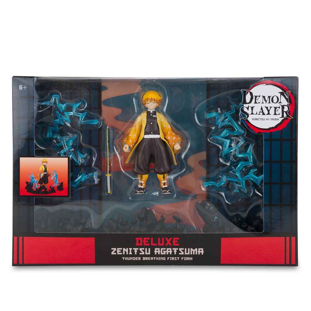 Demon Slayer Kimetsu No Yaiba Wave 1 - Zenitsu Agatsuma Thunder First Form Deluxe 5 Inch Action Figure