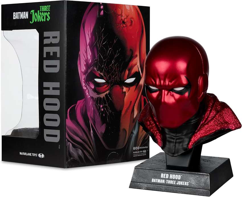 DC Direct Red Hood Batman: Three Jokers Cowl 1/3 Scale 6.75 Inch Collector Prop Replica