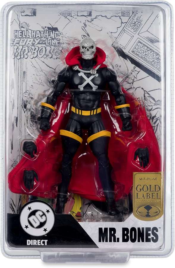 DC Multiverse Comics Page Punchers - Mr. Bones (Infinity Inc #16) Gold Label 7 Inch Action Figure