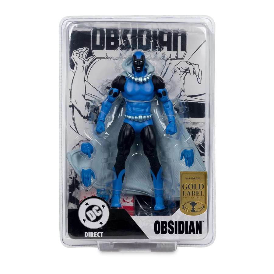DC Multiverse Comics Page Punchers - Obsidian (Infinity Inc #16) Gold Label 7 Inch Action Figure