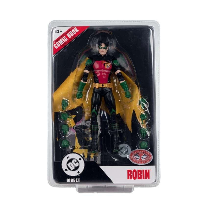 DC Multiverse Comics Page Punchers - Robin Platinum (Tim Drake) (Nightwing #81) 7 Inch Action Figure
