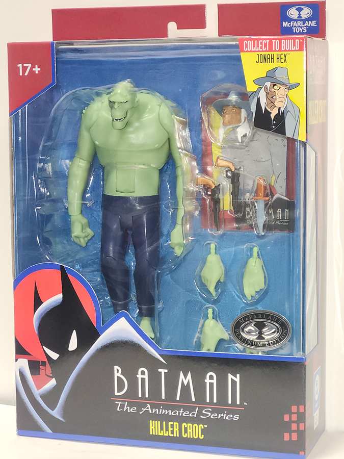 DC Direct Batman The Animated Series Wave 5 BAF Jonah Hex - Killer Croc Platinum 6 Inch Action Figure