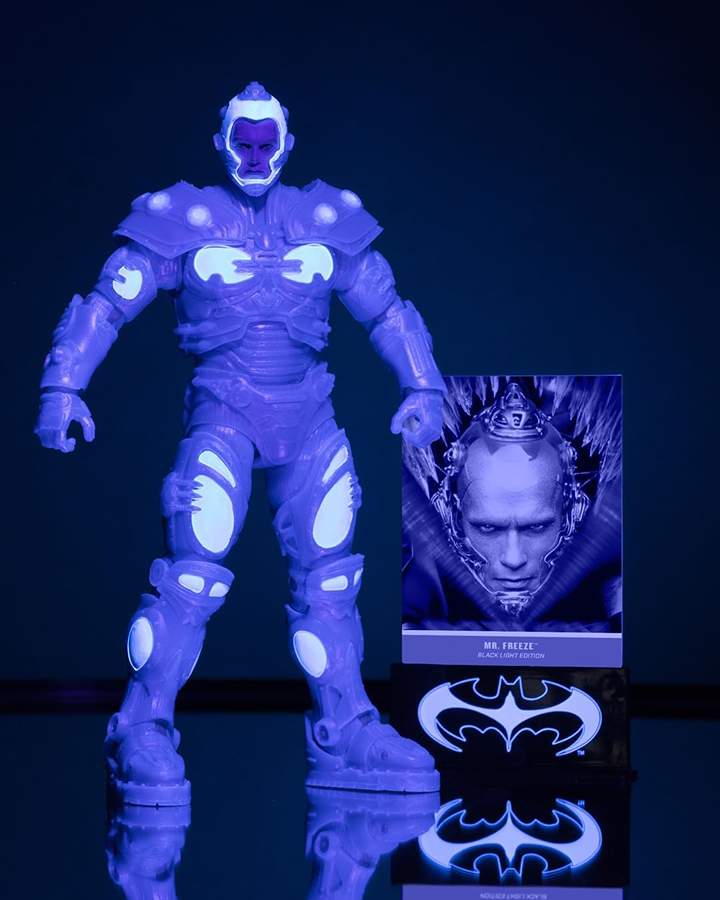DC Multiverse Batman and Robin - Mr. Freeze (Black Light) Gold Label 7 Inch Action Figure