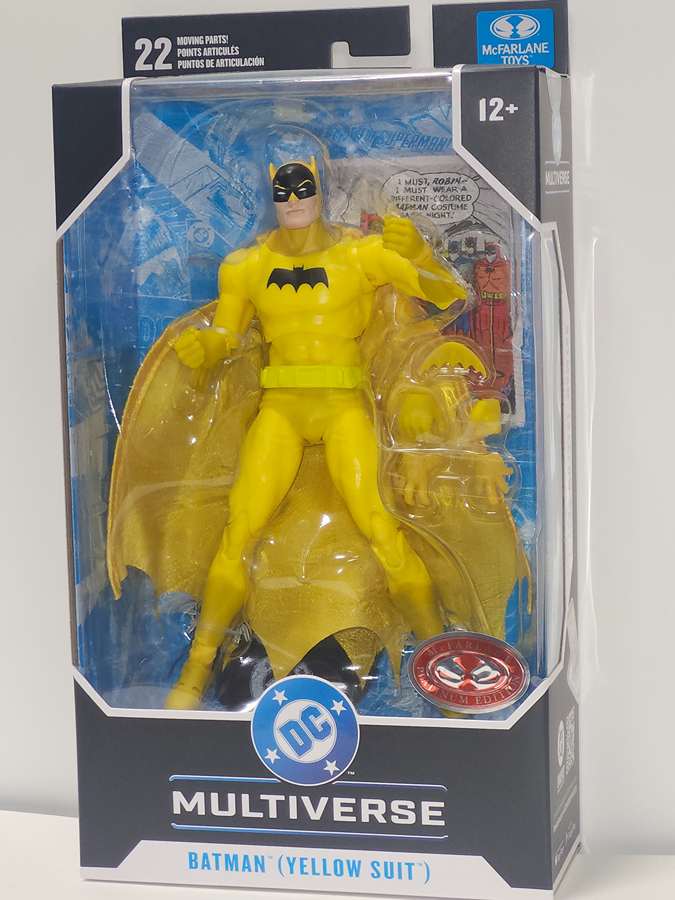 DC Multiverse Batman (Yellow Suit) (Detective Comics #241) Platinum 7 Inch Action Figure