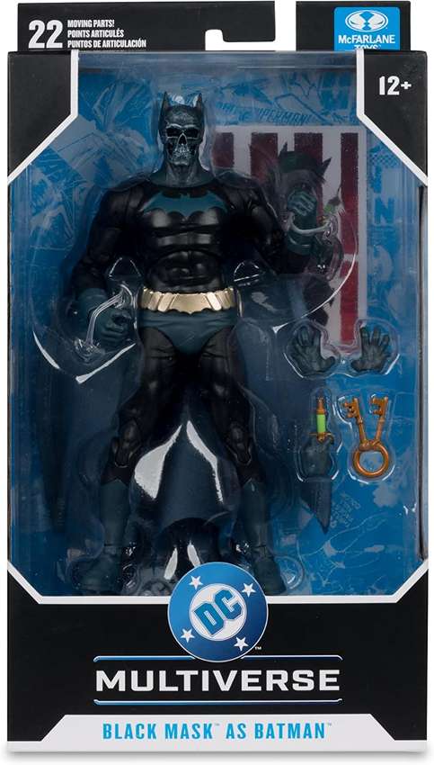 DC Multiverse Black Mask as Batman (Batman Madhouse) 7 Inch Action Figure