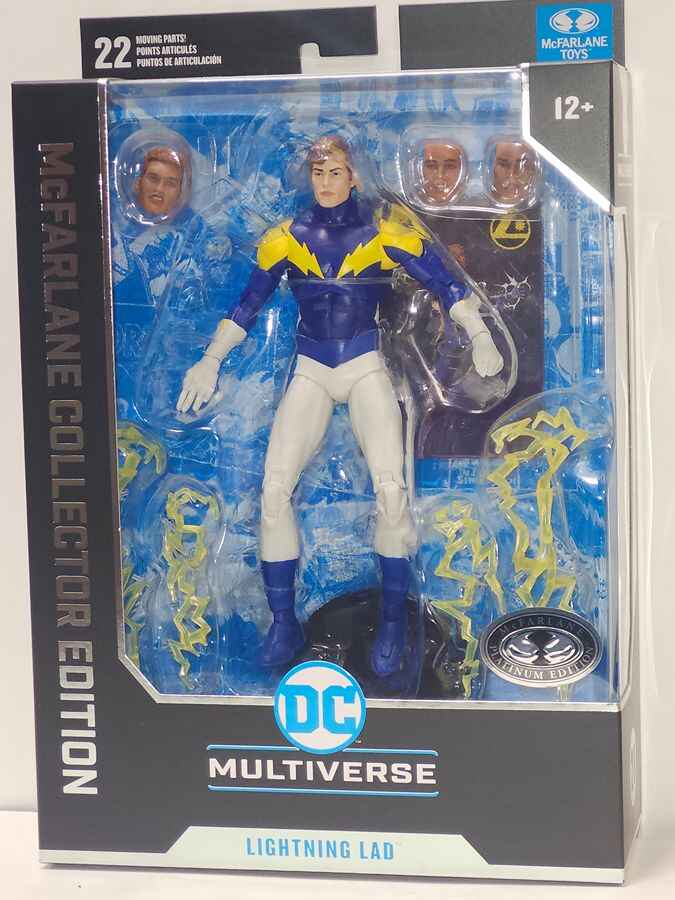 DC Multiverse Collector Edition Wave 8 Lightning Lad (Legion of Super-Heroes) Platinum 7 Inch Action Figure