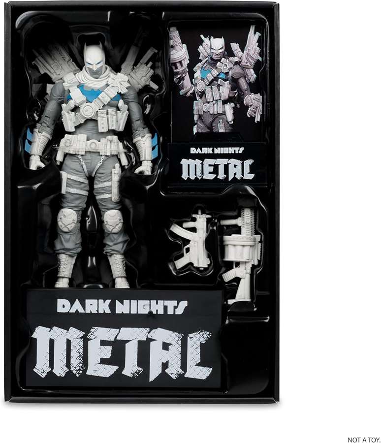 DC Multiverse Dark Nights Metal The Grim Knight (B&W Accent) Gold Label 7 Inch Action Figure