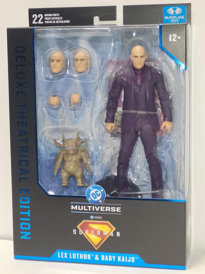 DC Multiverse Superman Movie Deluxe Theatrical Lex Luthor and Baby Kaiju 7 Inch Action Figure