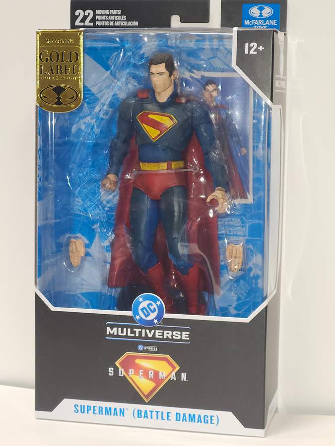 DC Multiverse Superman Movie Theatrical Superman Battle Damaged (Gold Label) 7 Inch Action Figure