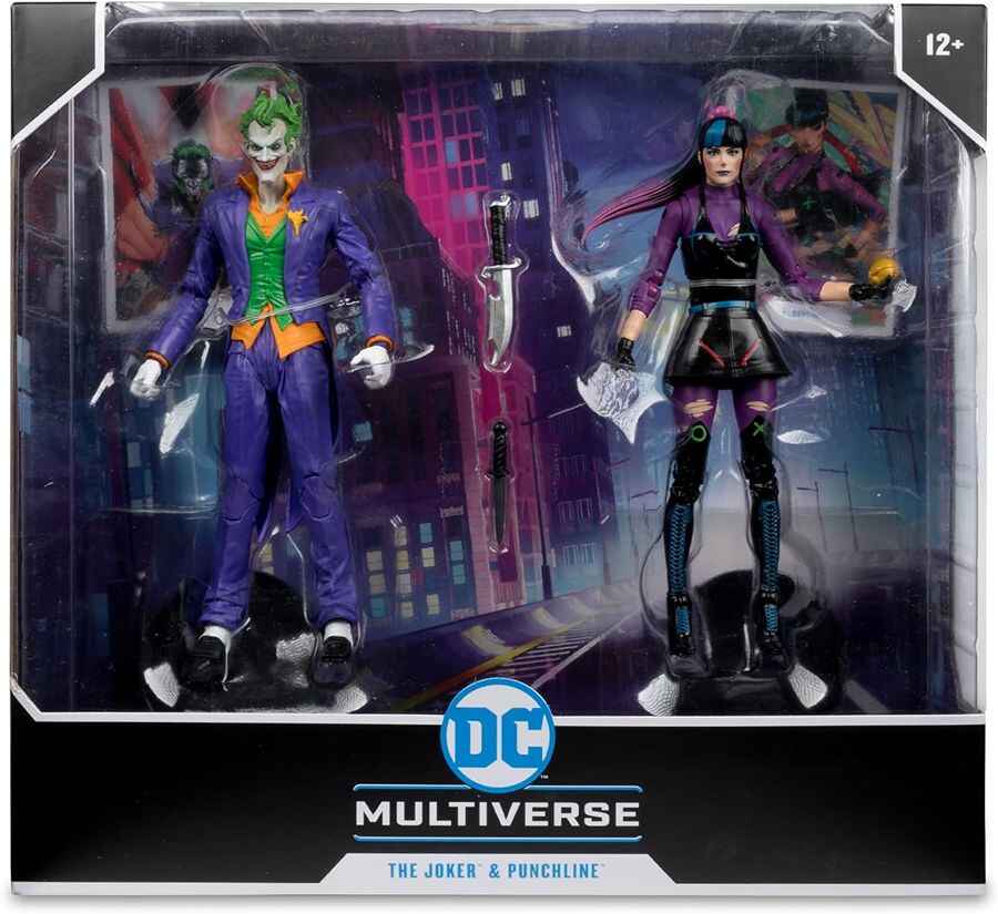 DC Multiverse The Joker and Punchline 7 Inch Action Figure 2-Pack