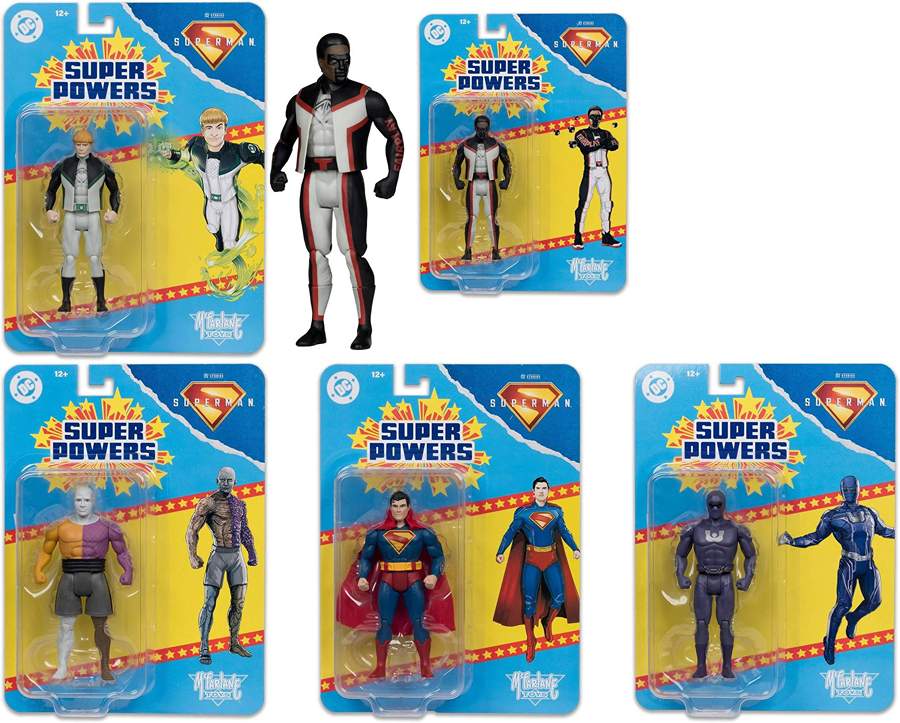 DC Collectibles Super Powers (Superman Movie) Set (Superman, Mr. Terrific, Ultraman, Guy Gardner, Metamorpho) 5 Inch Action Figure