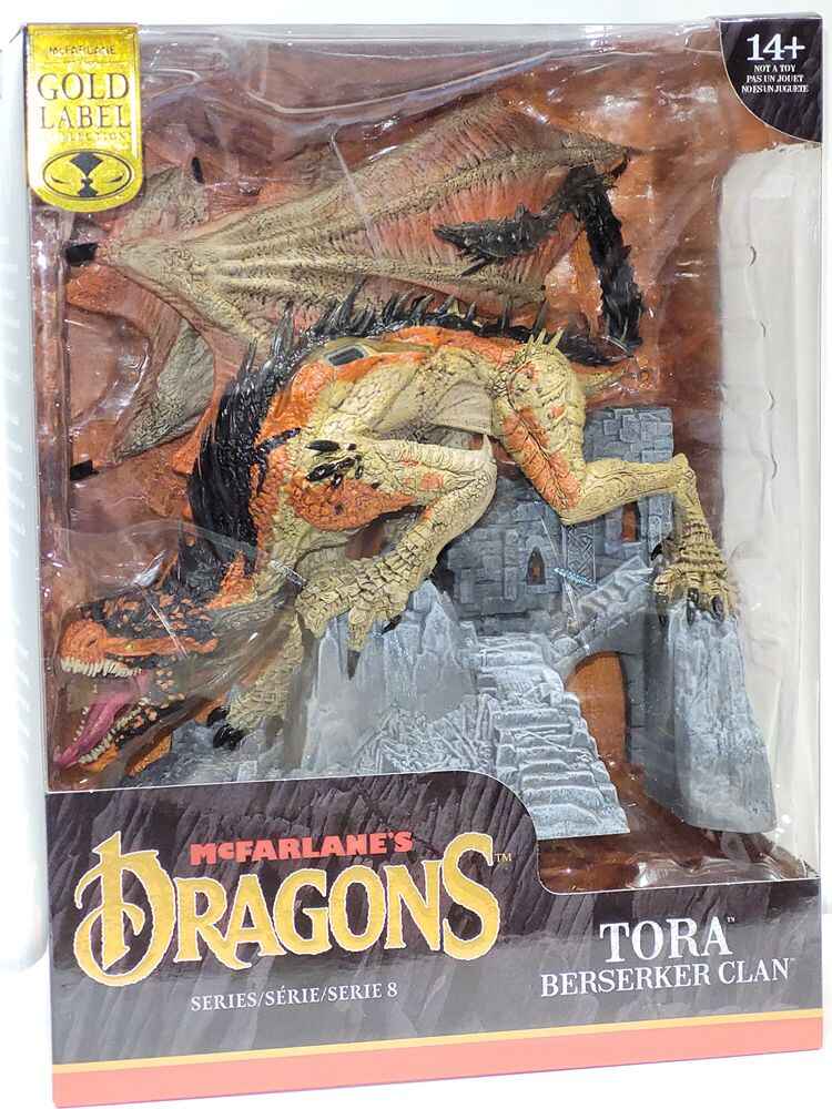 Dragons Series 8 Deluxe Tora (Berserker Clan) (Gold Label) 11 Inch Action Figure