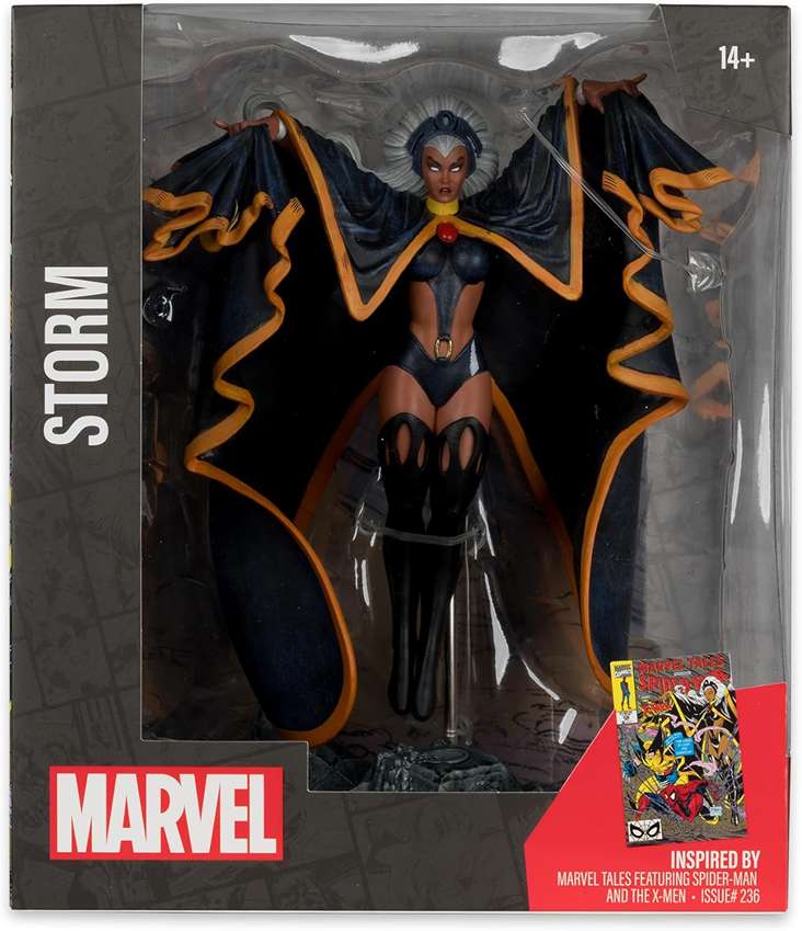 Marvel Collectibles 1/10th Scale Posed Figure - Storm 6 Inch (Marvel Tales Spider-Man X-Men #236)