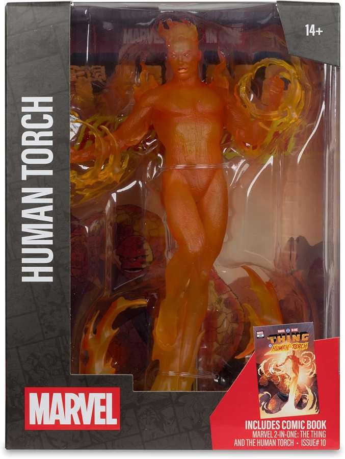 Marvel Collectibles 1/6th Scale Posed Figure - Human Torch (Marvel 2-in-One #10)