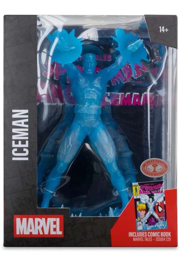 Red Ice Man Marvel Collectibles 1/6th Scale Posed Figure - Iceman X-Men Red ...
