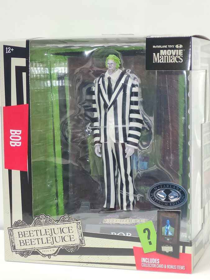 Movie Maniacs Beetlejuice 2 - Bob The Shrinker Platinum 6 Inch Posed Figure
