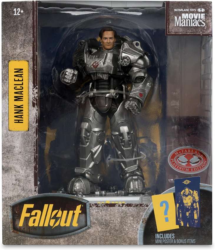 Movie Maniacs Fallout Season 2 - Hank MacLean Red Platinum 6 Inch Posed Figure