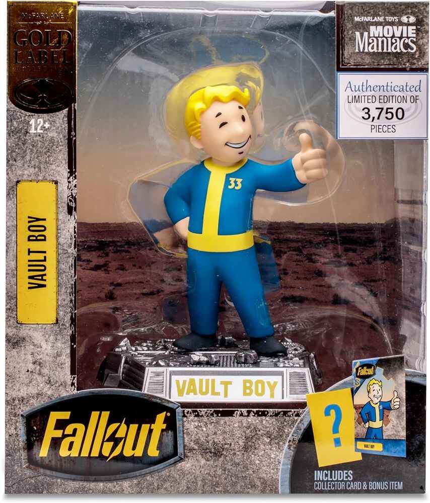 Movie Maniacs Fallout - Vault Boy (Gold Label) 6 Inch Posed Figure