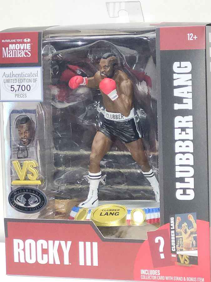 Movie Maniacs Rocky Wave 2 - Clubber Lang (Mr. T) (Rocky 3) Platinum 6 Inch Posed Figure