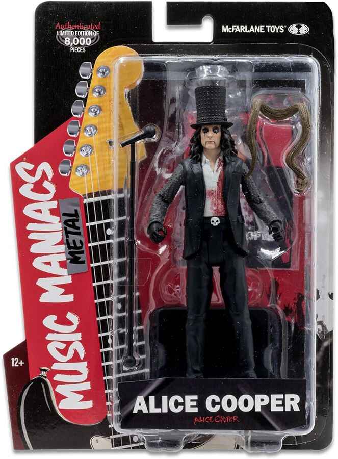 Music Maniacs Rock Wave 1 - Alice Cooper 6 Inch Action Figure figurineforall.ca Music Maniacs Rock Wave 1 - Alice Cooper 6 Inch Action Figure figurineforall.ca