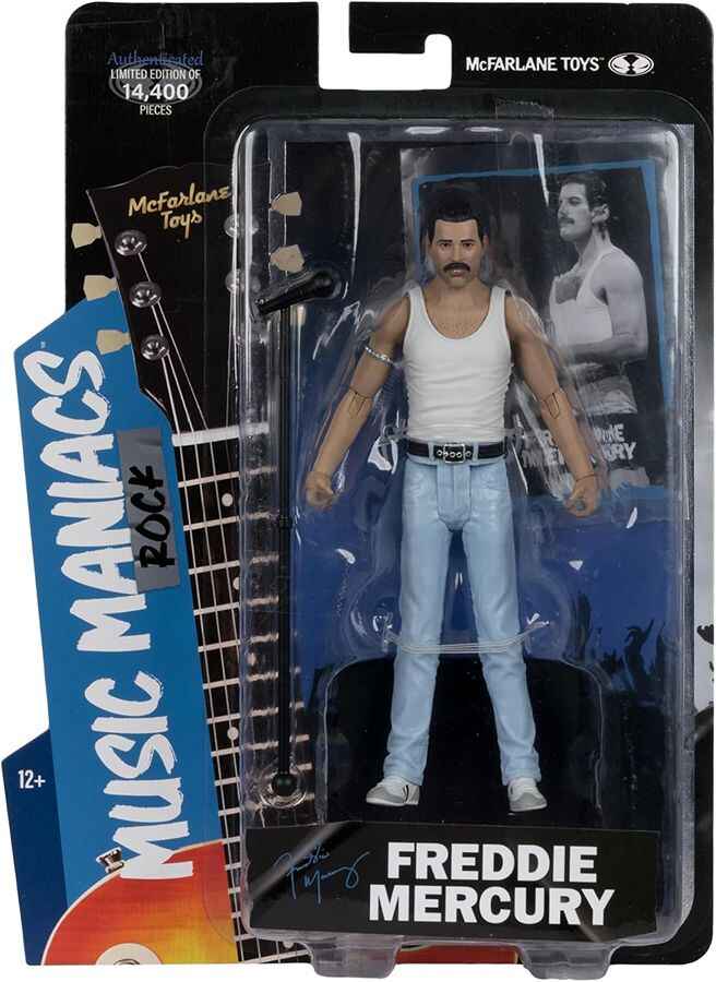 Music Maniacs Rock Wave 3 - Freddie Mercury (Queen) 6 Inch Action Figure