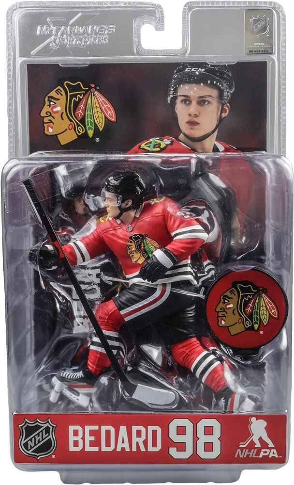 Mcfarlane Sportpicks NHL 7 Inch Posed Figure - Connor Bedard #98 (Chicago Blackhaws)