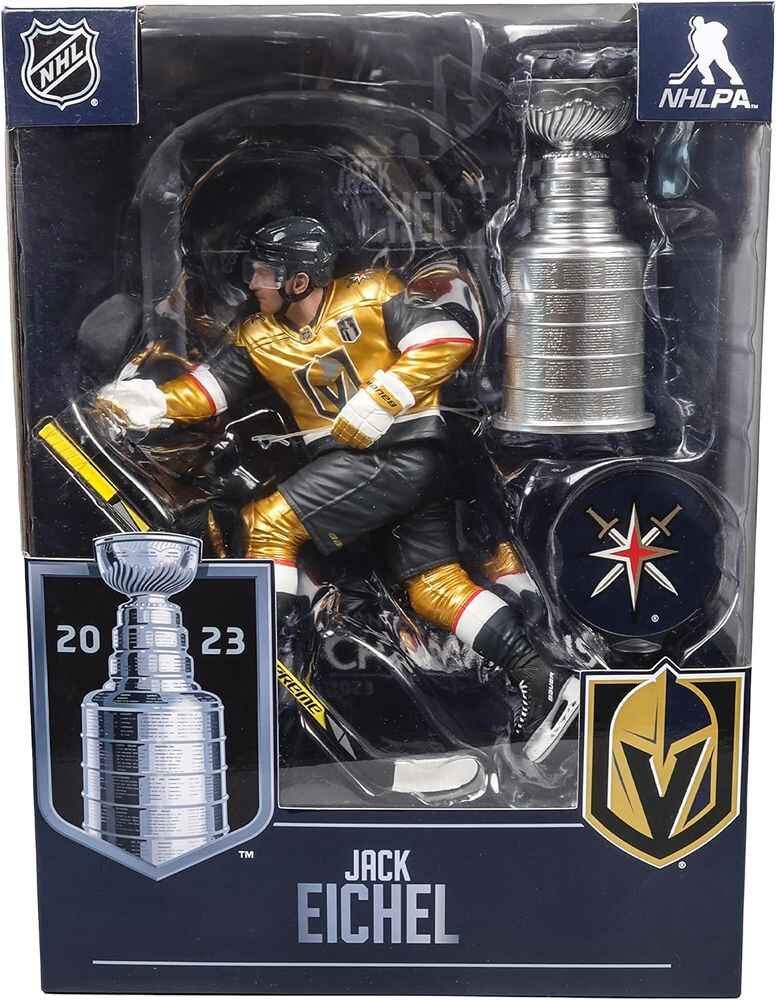 Mcfarlane Sportpicks NHL 7 Inch Posed Figure - Jack Eichel w/ Stanley Cup (Vegas Golden Knights)