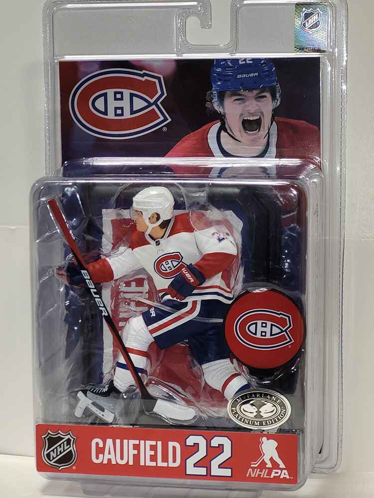 Mcfarlane Sportpicks NHL 7 Inch Posed Figure Series 1 - Cole Caufield (Montreal Canadiens) Platinum