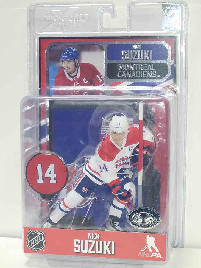 Mcfarlane Sportpicks NHL 7 Inch Posed Figure - Nick Suzuki #14 Platinum (Montreal Canadiens)