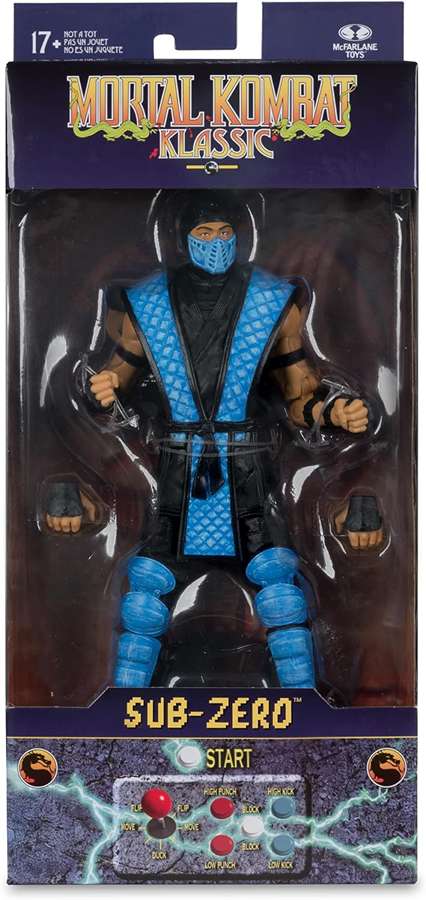 Mortal Kombat Klassic Wave 1 Sub-Zero 7 Inch Action Figure