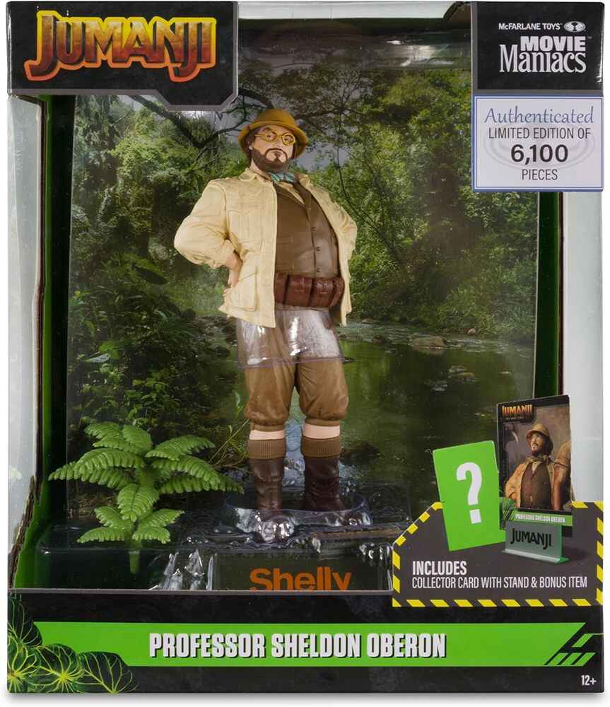 Movie Maniacs WB:100 Wave 4 - Jumanji Professor Sheldon Oberon 6 Inch Posed Figure