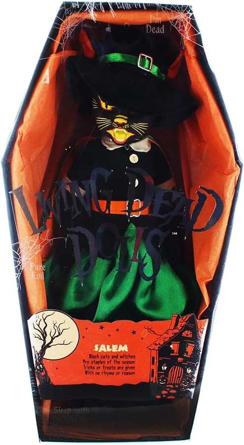Living Dead Dolls Series 32 - Salem (Black Cat Witch) 10 Inch Doll