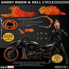 One:12 Collective Marvel Ghost Rider and Hell Cycle Set 1/12