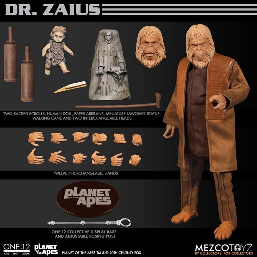 One-12 Collective Planet of the Apes (1968) Dr. Zaius 6 Inch