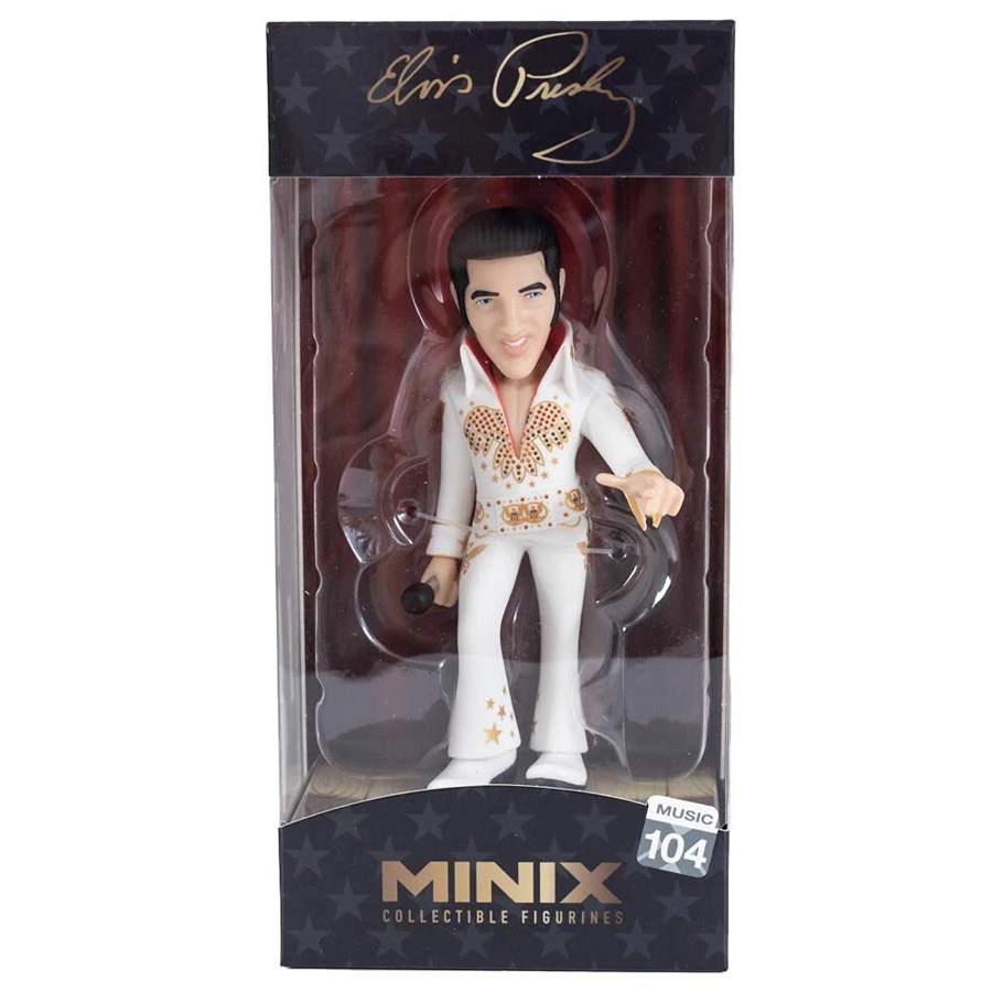 Minix Music Elvis Presley White Suit 4.75 Inch Collectible Vinyl Figure