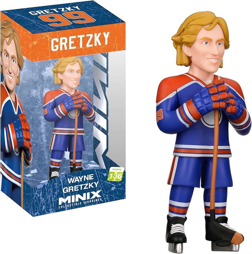 Minix Sports Hockey Wayne Gretzky Edmonton Oilers 4.75 Inch Collectible Vinyl Figure #136