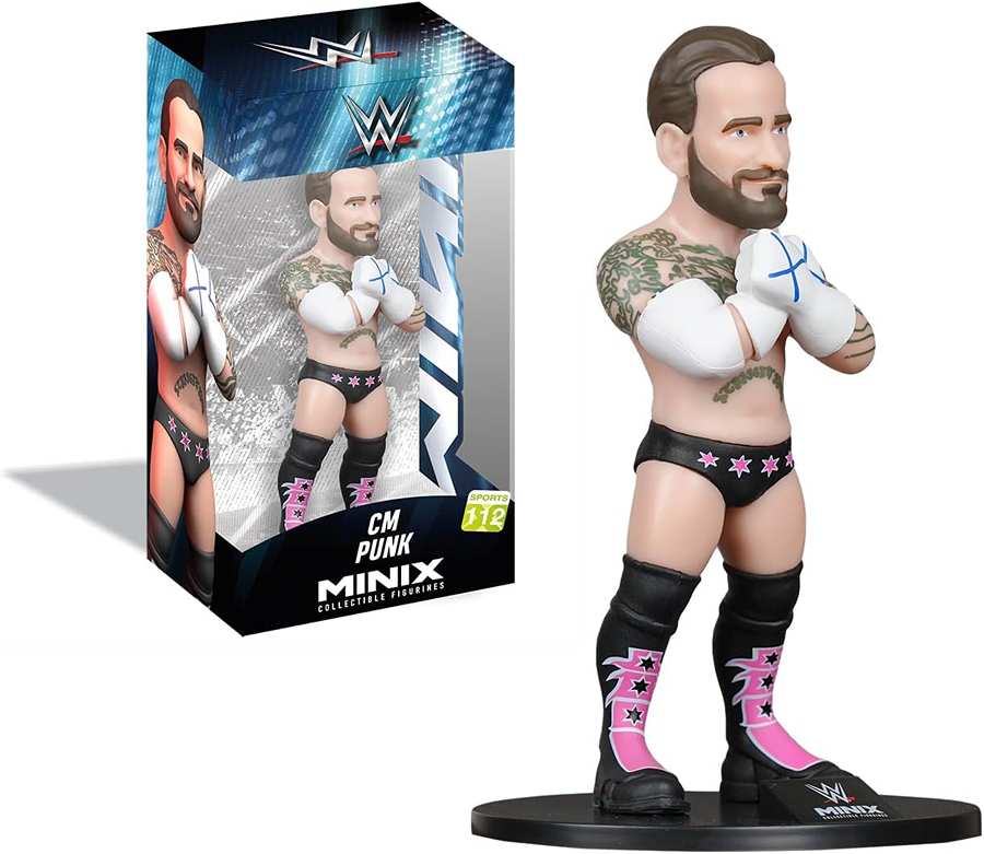 Minix Sports WWE Wrestling CM Punk 4.75 Inch Collectible Vinyl Figure #112