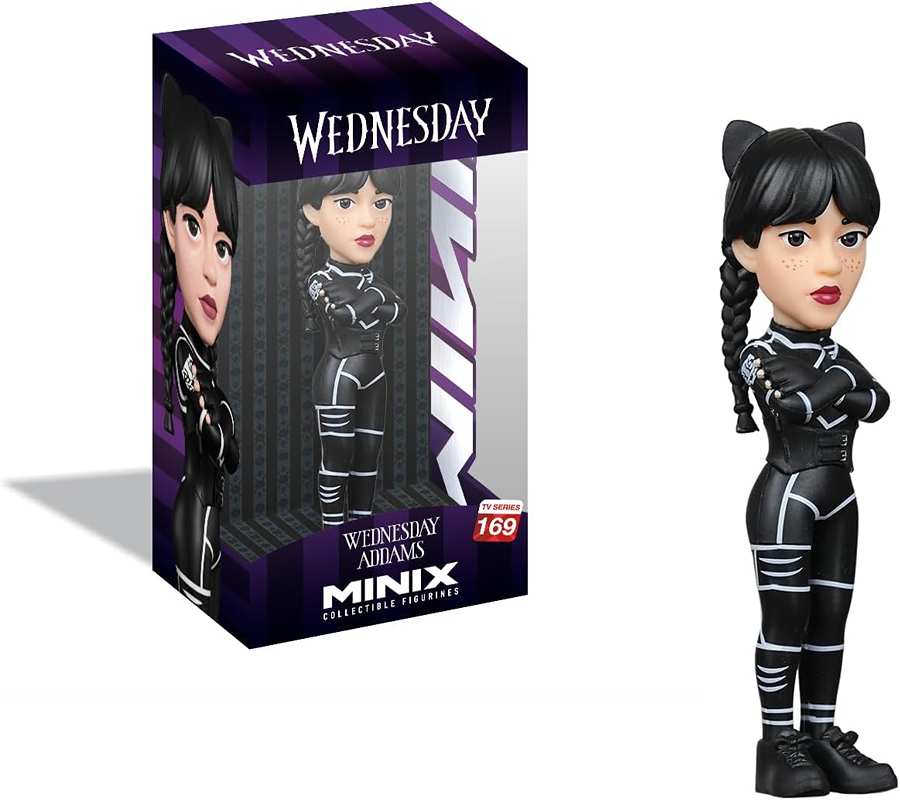 Minix TV Series Wednesday Addams (Cat Suit) 4.75 Inch Collectible Vinyl Figure #169