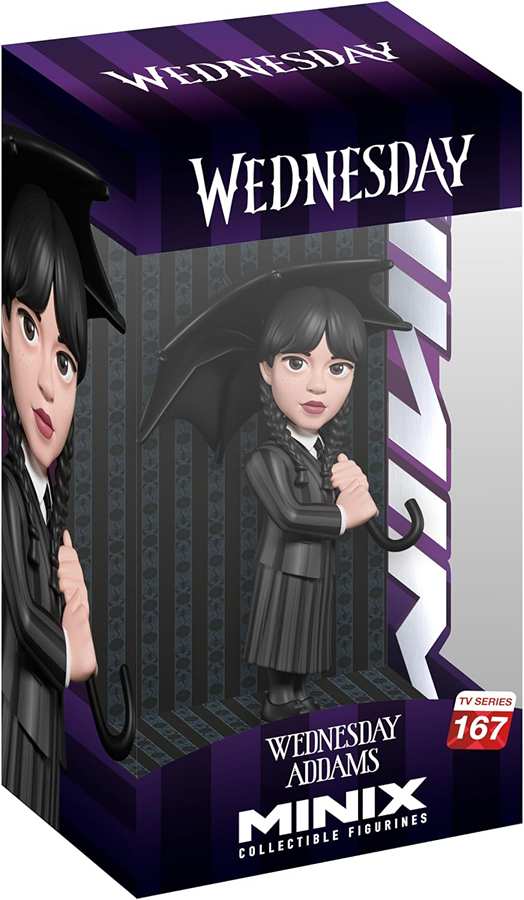 Minix TV Series Wednesday Addams (Umbrella) 4.75 Inch Collectible Vinyl Figure #167